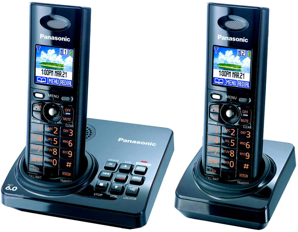 Panasonic KX TG8232B DECT 6.0  Expandable Digital Cordless Phone System with 2 Handsets